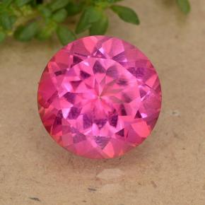 Medium Pink Mystik Topas Edelstein - 4.2ct Rund Facettenschliff (ID: 488433)