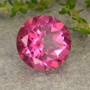 4.36 ct Pink Mystic Topaz Stone, Natural Mystic Topaz in Round Facet Shape for Sale