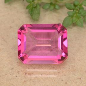 Deep Magenta Mystic Topaz Gem - 3.7ct Octagon Step Cut (ID: 489276)