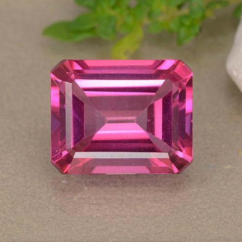 Deep Magenta Topazio mistico Gem - 4ct Taglio ottagonale (ID: 489454)
