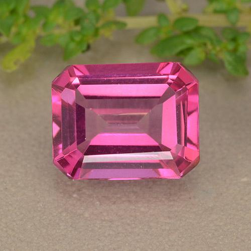 Dark Pink Topazio mistico Gem - 3.7ct Taglio ottagonale (ID: 489457)