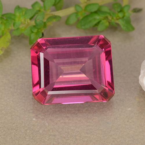 Rosa hot Topazio mistico Gem - 3.5ct Taglio ottagonale (ID: 489460)