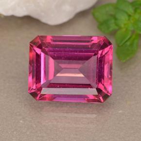 Rosado oscuro medio Topacio Místico Gema - 3.7ct Corte octagonal (ID: 489465)