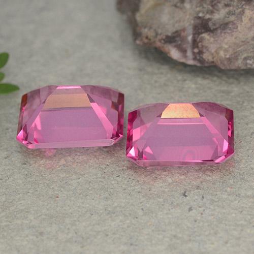 Mystic Topaz Gemstones in 10 x 8 mm (calibrated) Size for Sale, Mystic Topaz Stones in Dark Pink Color