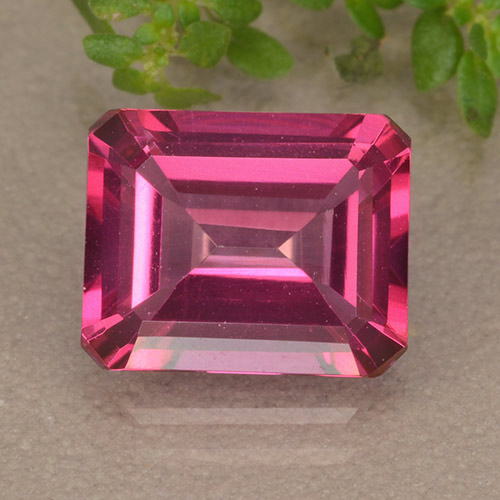 Dark Pink Topazio mistico Gem - 3.9ct Taglio ottagonale (ID: 489525)