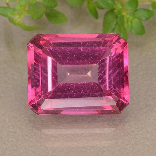 Dark Pink Topazio mistico Gem - 3.9ct Taglio ottagonale (ID: 489527)