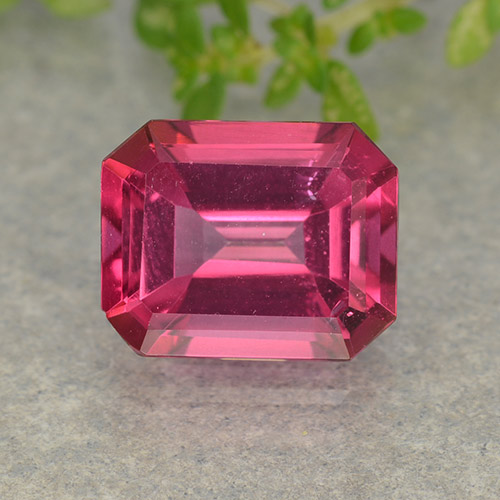 Hot Pink Mystic Topaz Gem - 3.5ct Octagon Step Cut (ID: 489620)