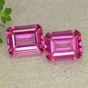 3.8ct Octagon Step Cut Purplish Pink Mystic Topaz Gem for sale 3.8ct Octagon Step Cut Purplish Pink Mystic Topaz Gem (ID: 489632)