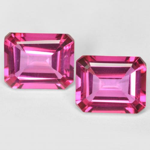 3.8ct Octagon Step Cut Purplish Pink Mystic Topaz for sale thumb image of 3.8ct Octagon Step Cut Purplish Pink Mystic Topaz (ID: 489650)