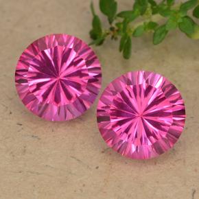 4ct Round Concave Cut Purplish Pink Mystic Topaz for sale thumb image of 4ct Round Concave Cut Purplish Pink Mystic Topaz (ID: 489764)