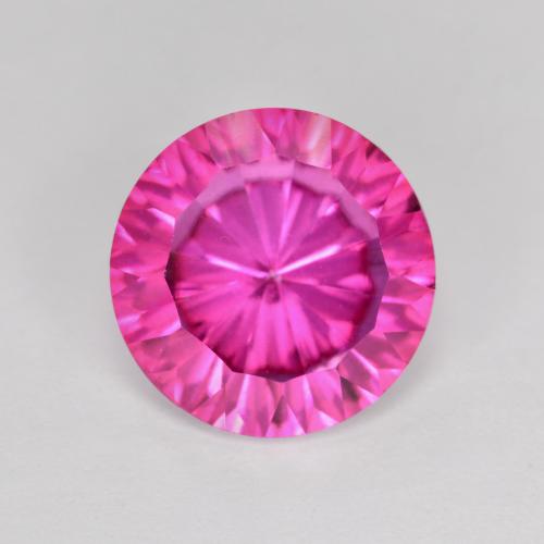 4.2ct Round Concave Cut Purplish Pink Mystic Topaz for sale thumb image of 4.2ct Round Concave Cut Purplish Pink Mystic Topaz (ID: 489912)