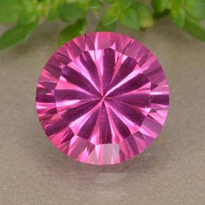 3.8ct Round Concave Cut Purplish Pink Mystic Topaz Gem for sale 3.8ct Round Concave Cut Purplish Pink Mystic Topaz Gem (ID: 489915)