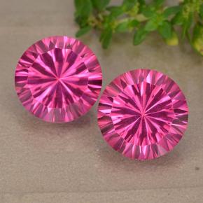 4.3ct Round Concave Cut Purplish Pink Mystic Topaz Gem for sale 4.3ct Round Concave Cut Purplish Pink Mystic Topaz Gem (ID: 489917)