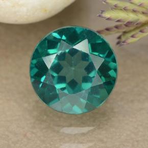 1.7ct Round Facet Blue-Green Mystic Topaz Gem for sale 1.7ct Round Facet Blue-Green Mystic Topaz Gem (ID: 489932)