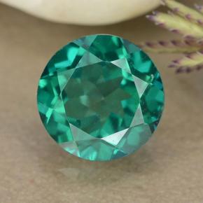 1.7ct Round Facet Blue-Green Mystic Topaz Gem for sale 1.7ct Round Facet Blue-Green Mystic Topaz Gem (ID: 489957)