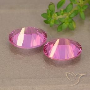 Mystic Topaz Gemstones in 10 x 8 mm (calibrated) Size for Sale, Mystic Topaz Stones in Deep Magenta Color