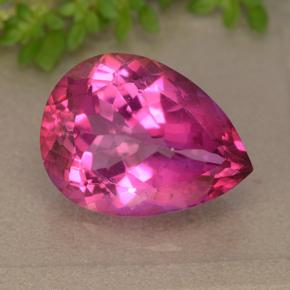Rosado intenso Topacio Místico Gema - 10.4ct Corte en forma de pera (ID: 492928)