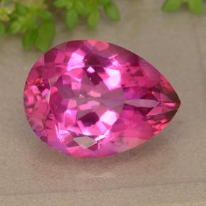 11ct Pear Facet Purplish Pink Mystic Topaz for sale thumb image of 11ct Pear Facet Purplish Pink Mystic Topaz (ID: 492937)