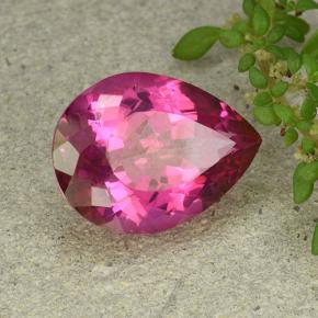9.60 ct Pink Mystic Topaz Stone, Natural Mystic Topaz in Pear Facet Shape for Sale
