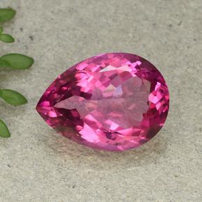 Dark Pink Мистический Топаз Камень - 10.5ct Фасетная Груша (ID: 493159)