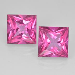 6.5ct Princess-Cut Purplish Pink Mystic Topaz Gem for sale 6.5ct Princess-Cut Purplish Pink Mystic Topaz Gem (ID: 500005)