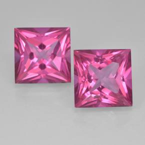 6.5ct Princess-Cut Purplish Pink Mystic Topaz Gem for sale 6.5ct Princess-Cut Purplish Pink Mystic Topaz Gem (ID: 500008)
