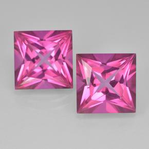Deep Magenta Mystic Topaz Gem - 6.2ct Princess-Cut (ID: 500015)