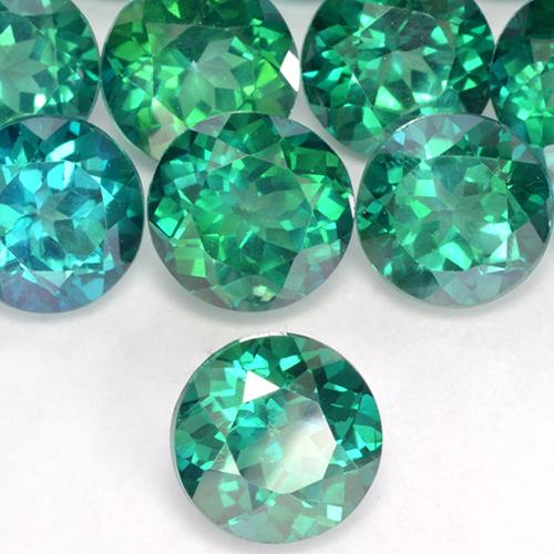 Natural Teal Green Mystic Topaz, Round, VS-SI