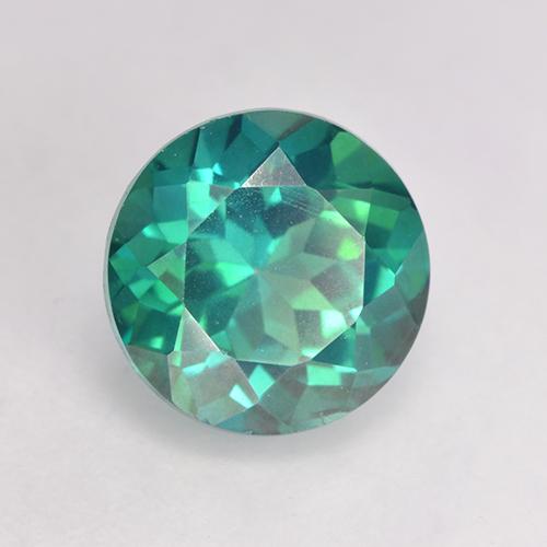 2.58 ct Green Mystic Topaz Stone, Natural Mystic Topaz in Round Facet Shape for Sale