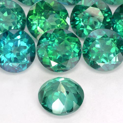 Mystic Topaz Gemstones in 9 mm (calibrated) Size for Sale, Mystic Topaz Stones in Teal Green Color