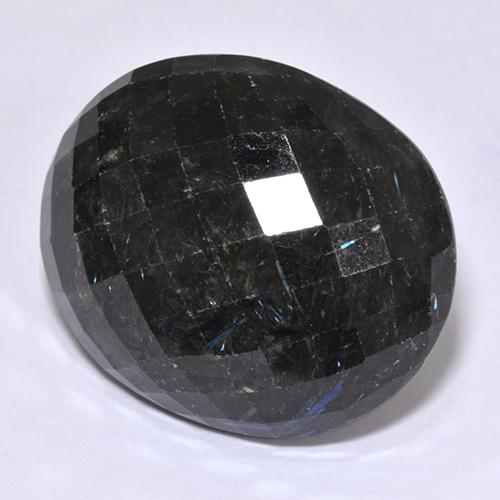 Nuummite Gemstone in 23.6 x 19.7 mm Size for Sale, Nuummite Stone in Black Color