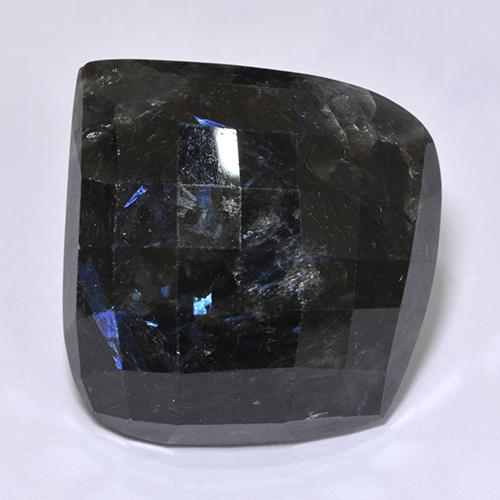Nuummite Gemstone in 29 x 27.4 mm Size for Sale, Nuummite Stone in Black Color