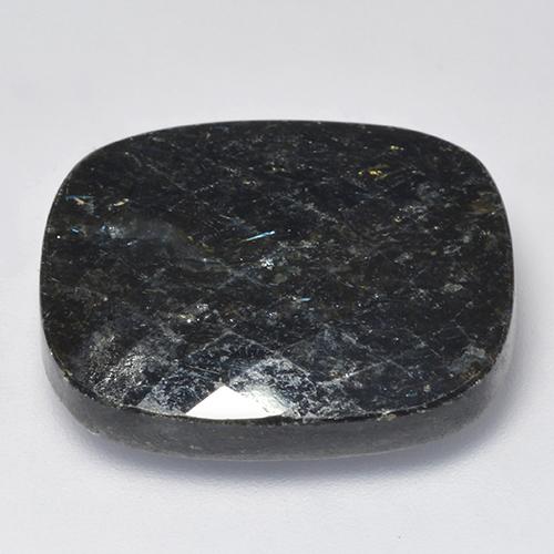 Nuummite Gemstone in 23 x 19.2 mm Size for Sale, Nuummite Stone in Black Color
