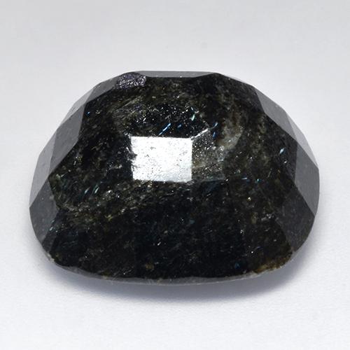 Nuummite Gemstone in 20.8 x 19.8 mm Size for Sale, Nuummite Stone in Black with Blue Sparkle Color