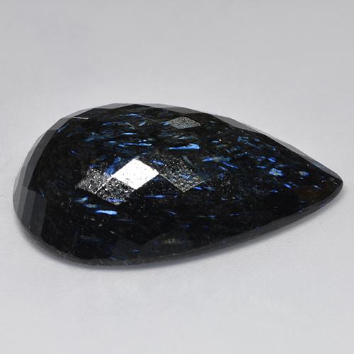 Nuummite Gemstone in 30.8 x 20.3 mm Size for Sale, Nuummite Stone in Black Color
