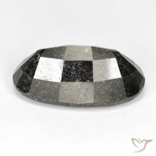 Nuummite Gemstone in 22.9 x 13.3 mm Size for Sale, Nuummite Stone in Black Color