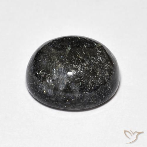Nuummite Gemstone in 13 x 11 mm (calibrated) Size for Sale, Nuummite Stone in Black Color
