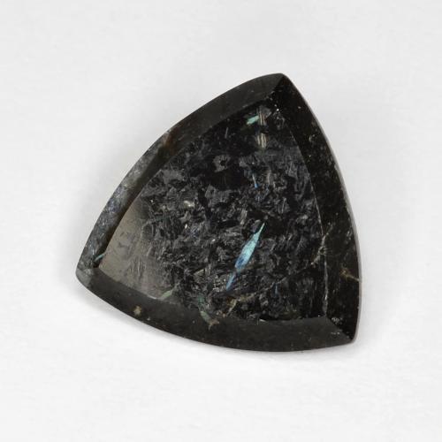 3.19 ct Multicolor Nuummite Stone, Natural Nuummite in Trillion Facet Shape for Sale