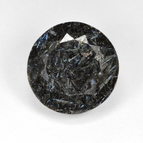 19.72 ct Multicolor Nuummite Gemstone, Nuummite Gem in Round Facet Shape for Sale.