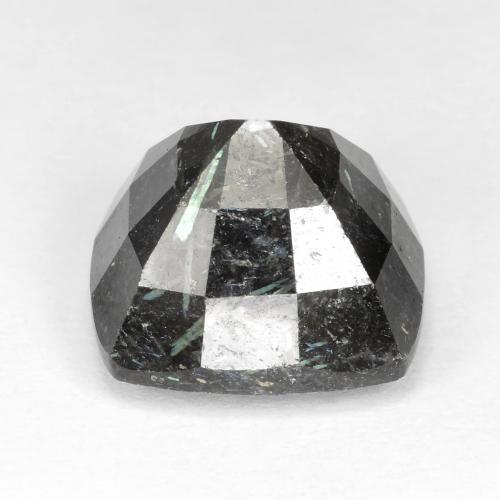 Nuummite Gemstone in 13.2 x 12.5 mm Size for Sale, Nuummite Stone in Black with Blue Sparkle Color