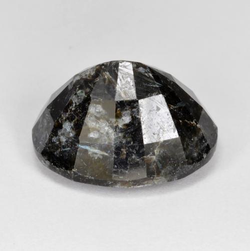 Nuummite Gemstone in 17.3 x 14.4 mm Size for Sale, Nuummite Stone in Black with Blue Sparkle Color