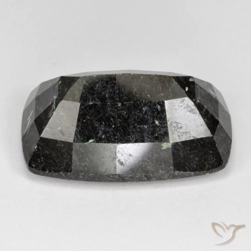 Nuummite Gemstone in 24.4 x 15.4 mm Size for Sale, Nuummite Stone in Black with Blue Sparkle Color