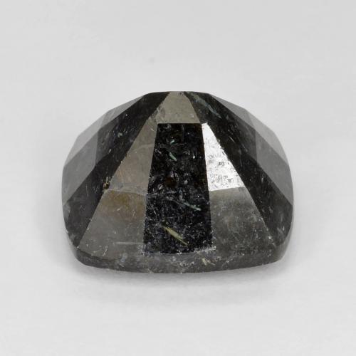 Nuummite Gemstone in 12.1 x 11.3 mm Size for Sale, Nuummite Stone in Black with Blue Sparkle Color