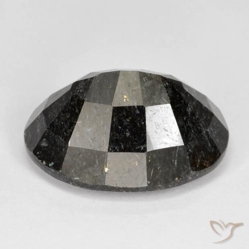 Nuummite Gemstone in 20.9 x 16.1 mm Size for Sale, Nuummite Stone in Black with Blue Sparkle Color