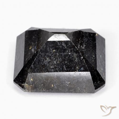 Nuummite Gemstone in 18.9 x 16.9 mm Size for Sale, Nuummite Stone in Black with Blue Sparkle Color