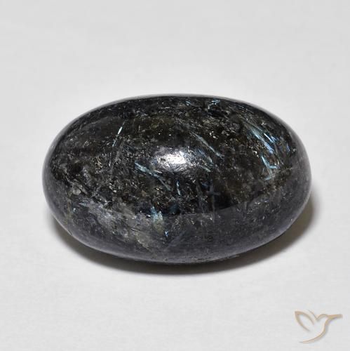 13.23 ct Oval Nuummite, 18 x 11.4 mm From India, Photo A