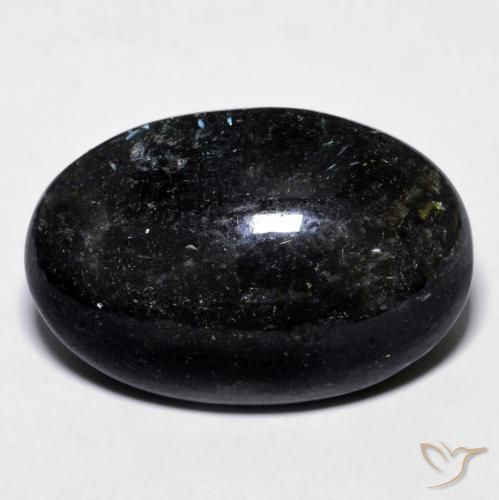 23.73 ct Oval Nuummite, 23.8 x 15.8 mm From India, Photo A