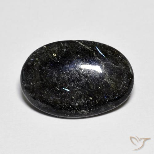 6.77 ct Oval Nuummite, 17.2 x 11.8 mm From India, Photo A