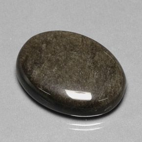 27.12 ct Yellow Obsidian Stone, Natural Obsidian in Oval Cabochon Shape for Sale