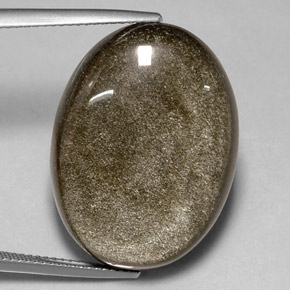 25.94 ct Yellow Obsidian Stone, Natural Obsidian in Oval Cabochon Shape for Sale